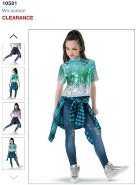 Weissman Girls' Green Sequin Short-Sleeve Top